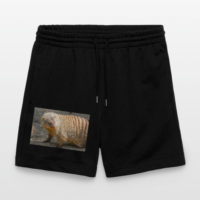 Gebänderte Manguste oder Zebramanguste Stanley/Stella Unisex Bio Joggingshorts Trainer 