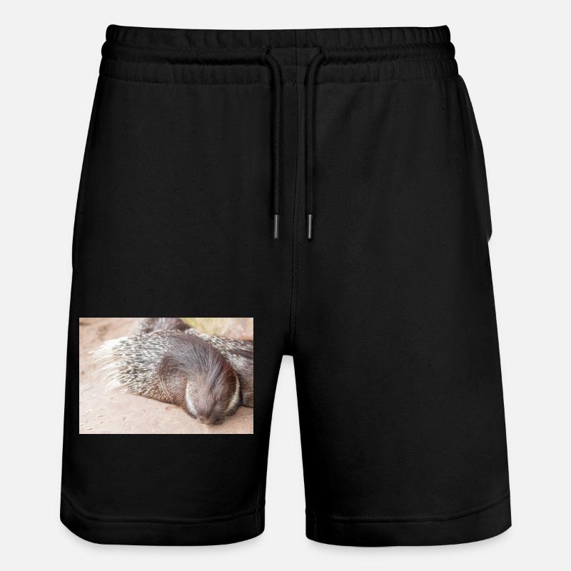 Stachelschwein - Stanley/Stella Unisex Bio Joggingshorts Trainer  - Schwarz