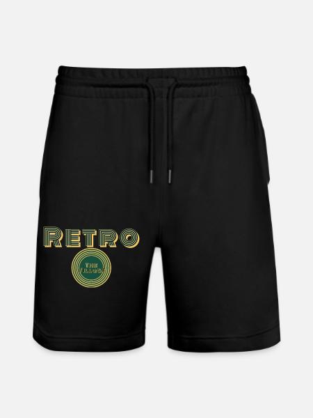 Retro - Stanley/Stella Unisex Bio Joggingshorts Trainer - Schwarz