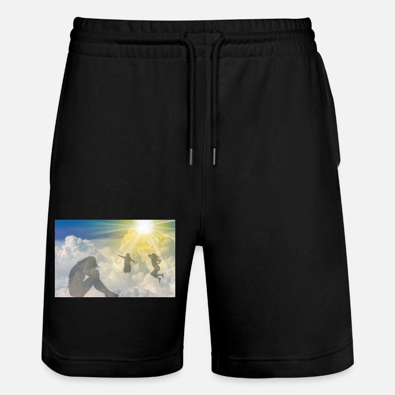Ombres célestes - Short de jogging bio TRAINER Stanley/Stella unisexe - noir