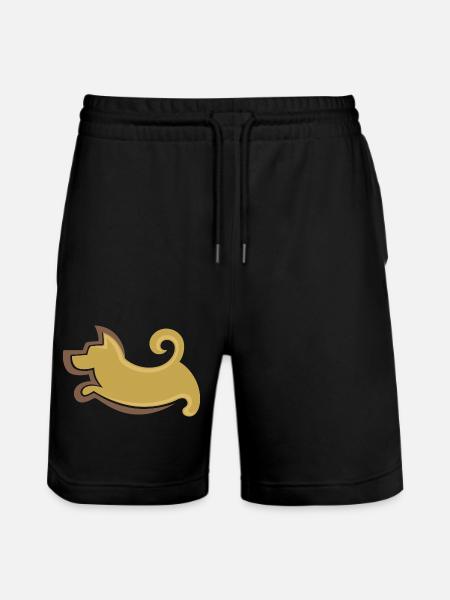 Hund - Stanley/Stella Unisex Bio Joggingshorts Trainer - Schwarz