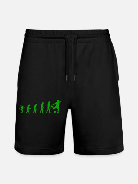 Fussball Evolution Sport - Stanley/Stella Unisex Bio Joggingshorts Trainer - Schwarz