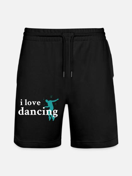 Dancing Dance Music - Stanley/Stella Unisex Bio Joggingshorts Trainer - Schwarz