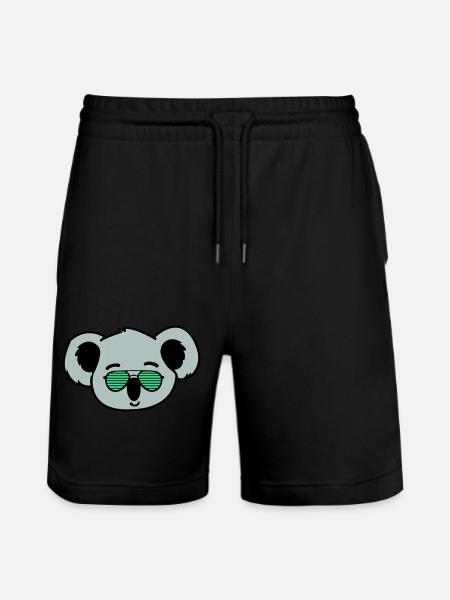 koala cool - Stanley/Stella Unisex Bio Joggingshorts Trainer - Schwarz