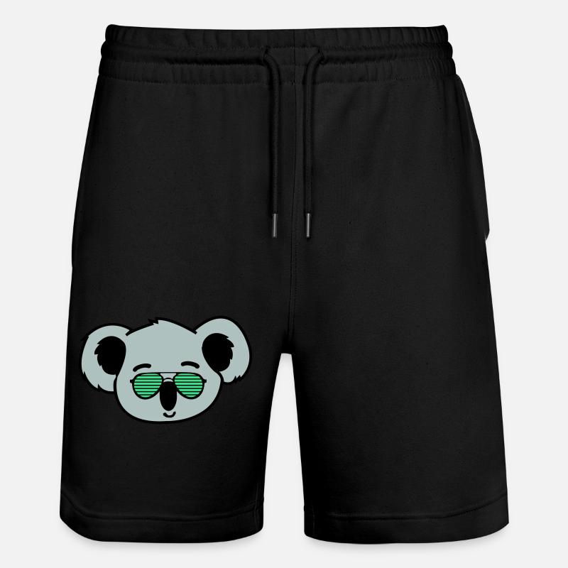 koala cool - Stanley/Stella Unisex Bio Joggingshorts Trainer  - Schwarz