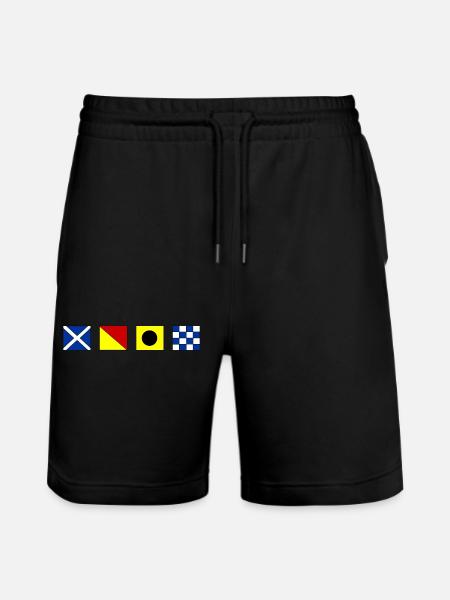 Hello - Stanley/Stella Trainer Unisex Organic Jogging Shorts - black