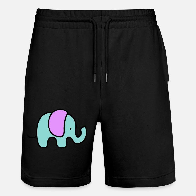 Bébé éléphant - Short de jogging bio TRAINER Stanley/Stella unisexe - noir