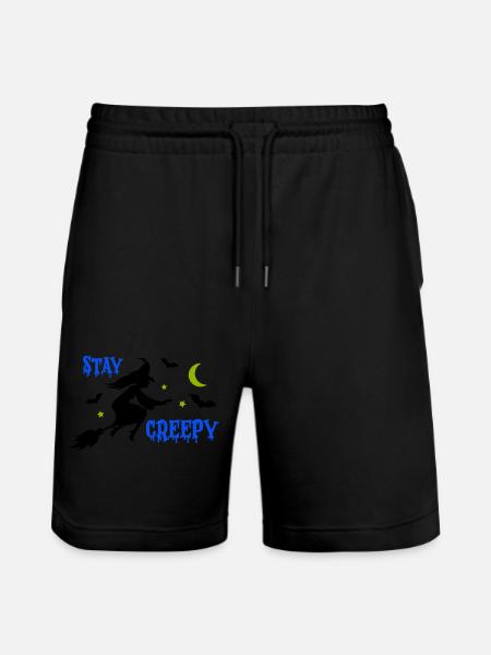 Stay Creepy Witch 1 - Stanley/Stella Trainer Unisex Organic Jogging Shorts - black
