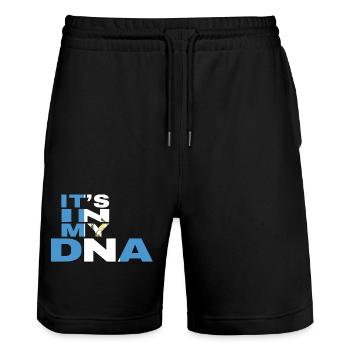 ITS IN MY DNA GUATEMALA - Short de jogging bio TRAINER Stanley/Stella unisexe - noir - Devant - Nik (191cm) & Marisol (170cm)