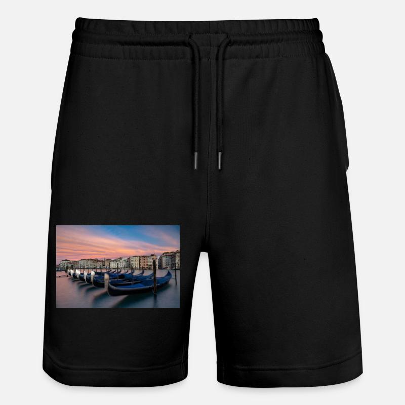 Gondoles sur le Grand Canal - Short de jogging bio TRAINER Stanley/Stella unisexe - noir