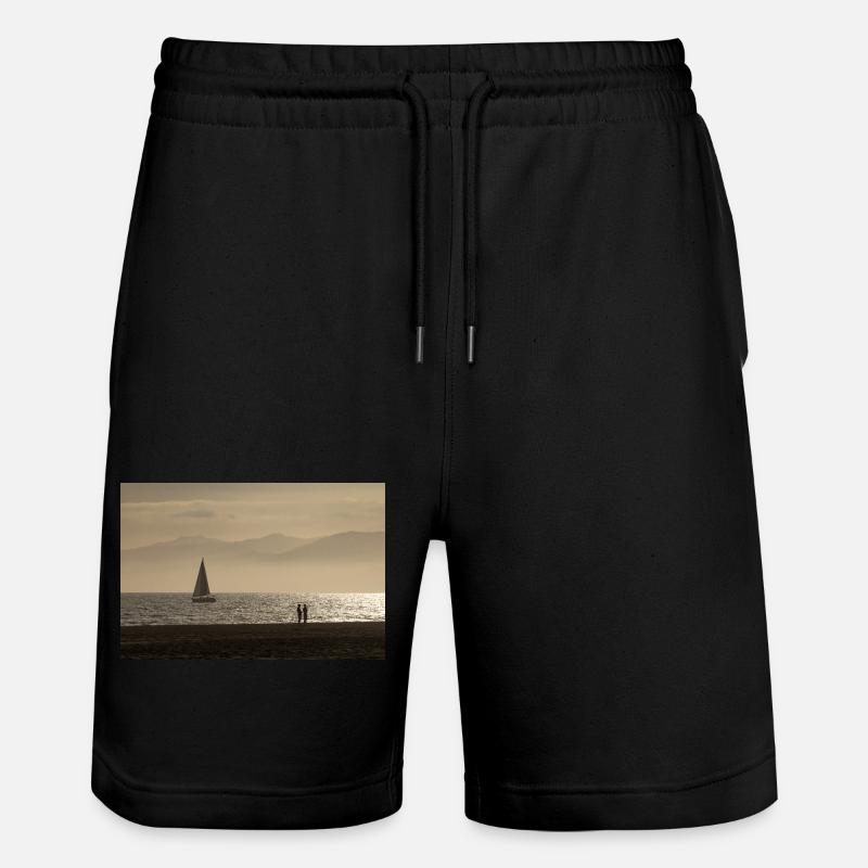 Abendstimmung am Venice Beach - Stanley/Stella Unisex Bio Joggingshorts Trainer  - Schwarz