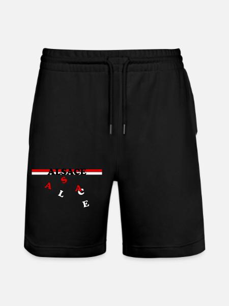 Alsace Blason Drapeau lettrage - Short de jogging bio TRAINER Stanley/Stella unisexe - noir