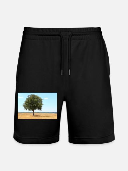 Tree, Environment, Nature - Stanley/Stella Trainer Unisex Organic Jogging Shorts - black