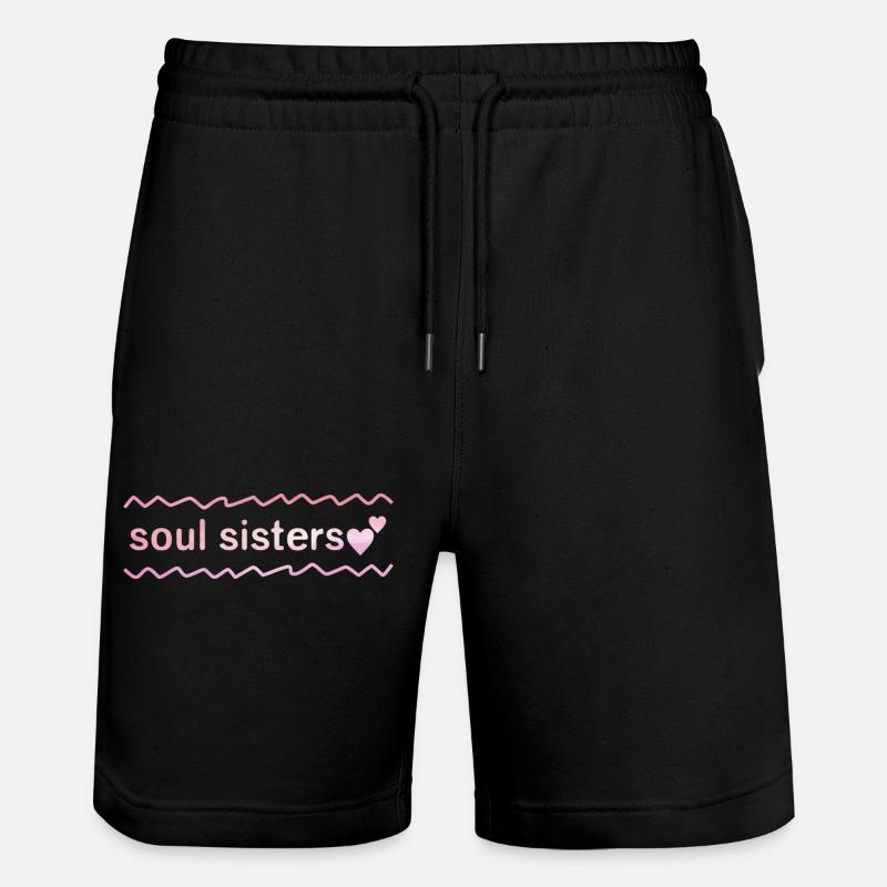 Âmes sœurs - Short de jogging bio TRAINER Stanley/Stella unisexe - noir