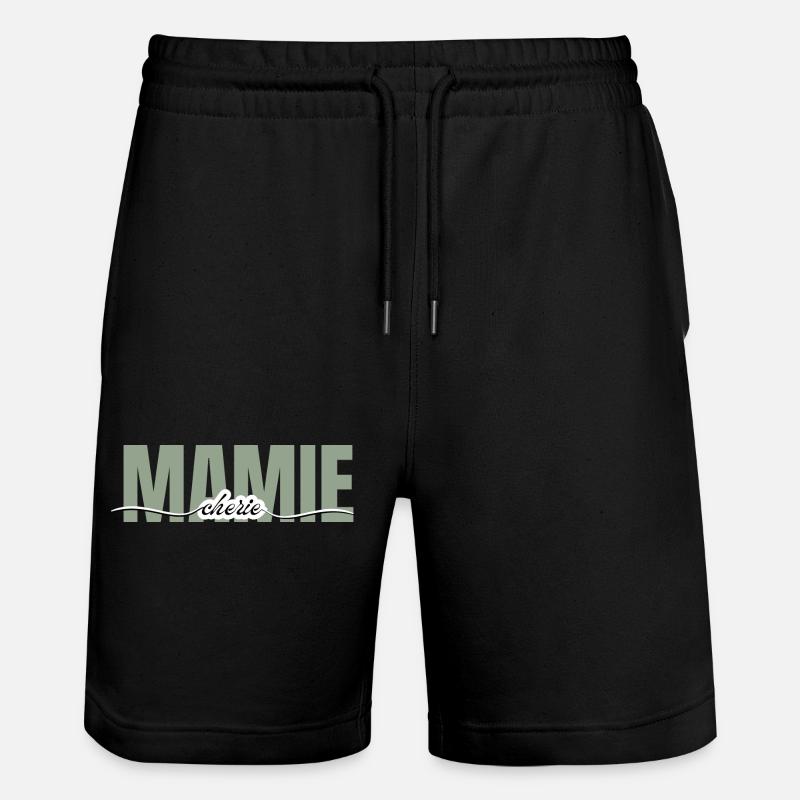Granny Darling - Grandma Gift - Stanley/Stella Trainer Unisex Organic Jogging Shorts - black