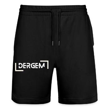 Bad Dürkheim, Palatinat - Short de jogging bio TRAINER Stanley/Stella unisexe - noir - Devant - Nik (191cm) & Marisol (170cm)