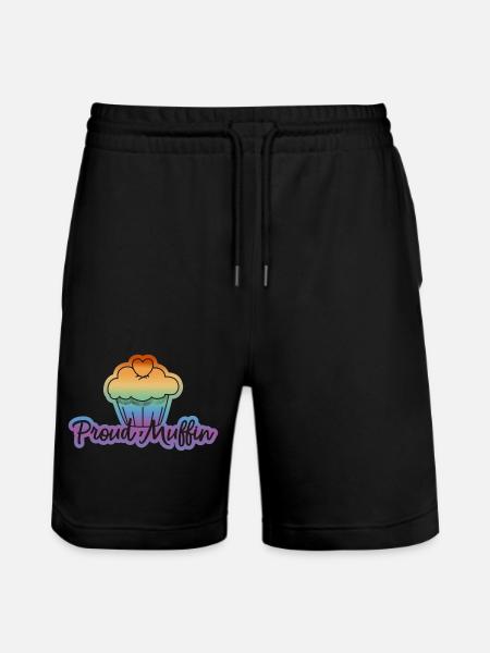 Proud Muffin - Stanley/Stella Trainer Unisex Organic Jogging Shorts - black