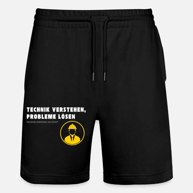 Understanding technology, solving problems Engineering . - Stanley/Stella Trainer Unisex Organic Jogging Shorts - black
