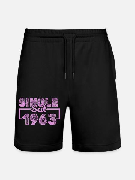 Single 1963 - Stanley/Stella Trainer Unisex Organic Jogging Shorts - black