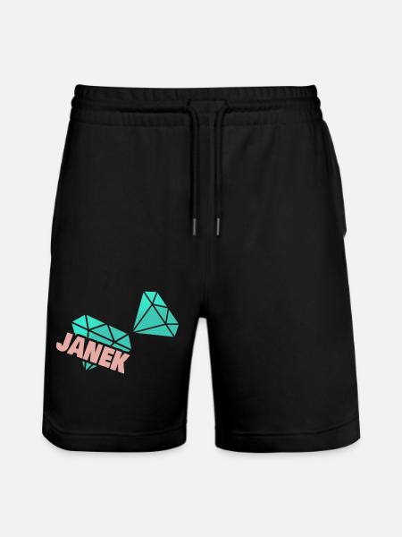 Janek as a dad - Stanley/Stella Trainer Unisex Organic Jogging Shorts - black