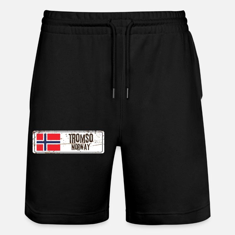 Tromsø, Norvège - Short de jogging bio TRAINER Stanley/Stella unisexe - noir
