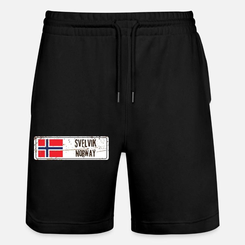 Svelvik, Norvège - Short de jogging bio TRAINER Stanley/Stella unisexe - noir