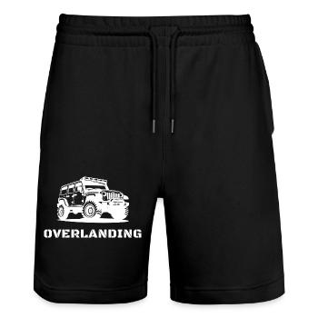 Overlanding Zubehör, Overlanding Gear, Offroad - Stanley/Stella Unisex Bio Joggingshorts Trainer  - Schwarz - Vorne - Nik (191cm) & Marisol (170cm)