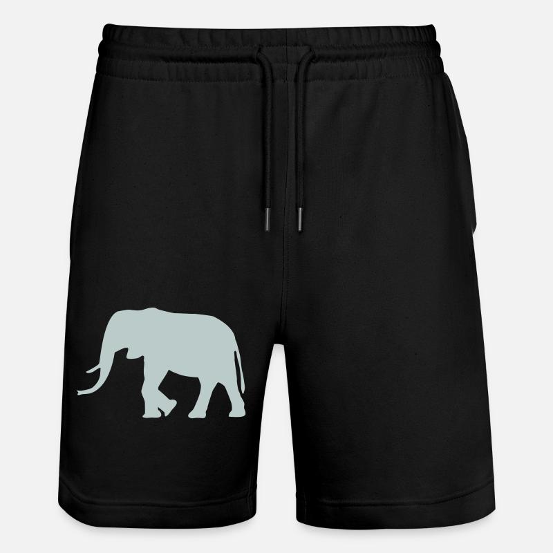 Éléphant - Short de jogging bio TRAINER Stanley/Stella unisexe - noir