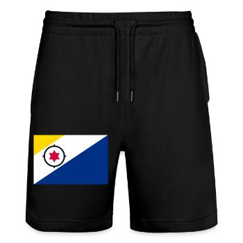 Bonaire - Short de jogging bio TRAINER Stanley/Stella unisexe - noir - Devant - Nik (191cm) & Marisol (170cm)
