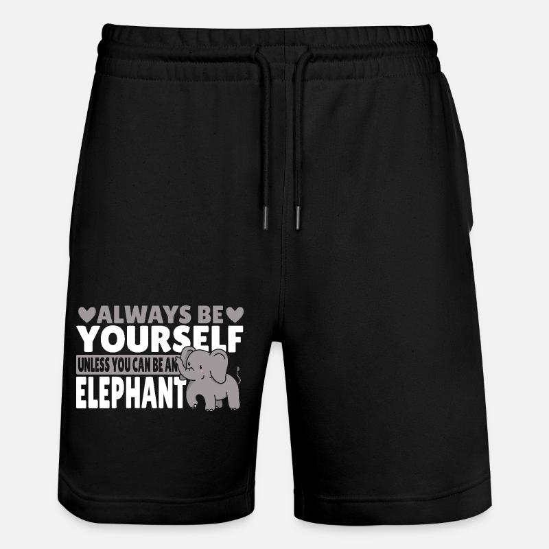 Sei immer du selbst, es sei denn, du kannst ein - Stanley/Stella Unisex Bio Joggingshorts Trainer  - Schwarz