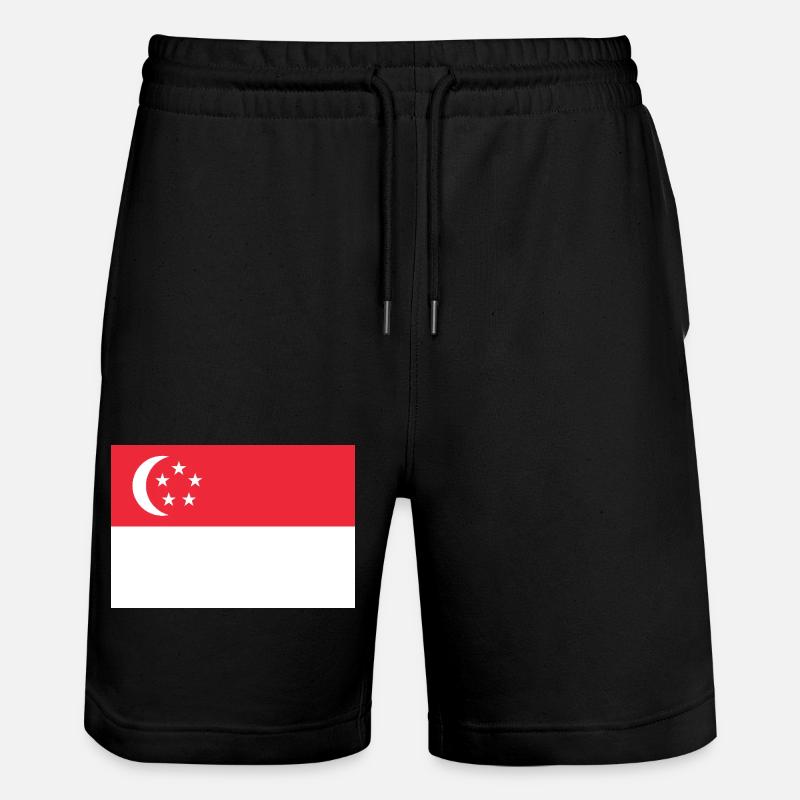 Singapour - Short de jogging bio TRAINER Stanley/Stella unisexe - noir