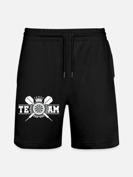 darts dartscheibe wappen team - Stanley/Stella Unisex Bio Joggingshorts Trainer  - Schwarz