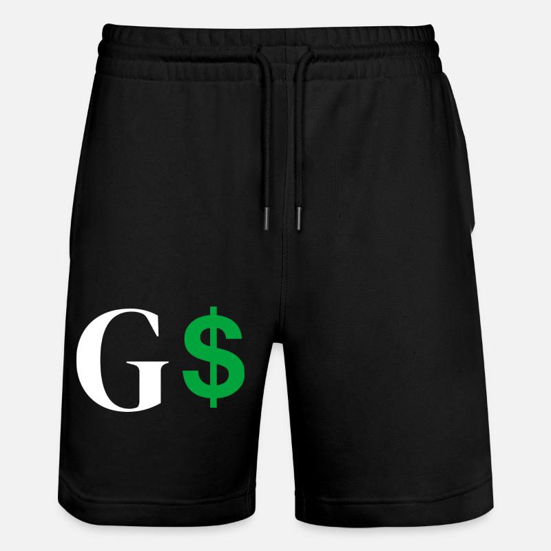Lettre g dollar - Short de jogging bio TRAINER Stanley/Stella unisexe - noir