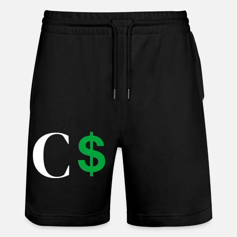 Lettre c dollar - Short de jogging bio TRAINER Stanley/Stella unisexe - noir