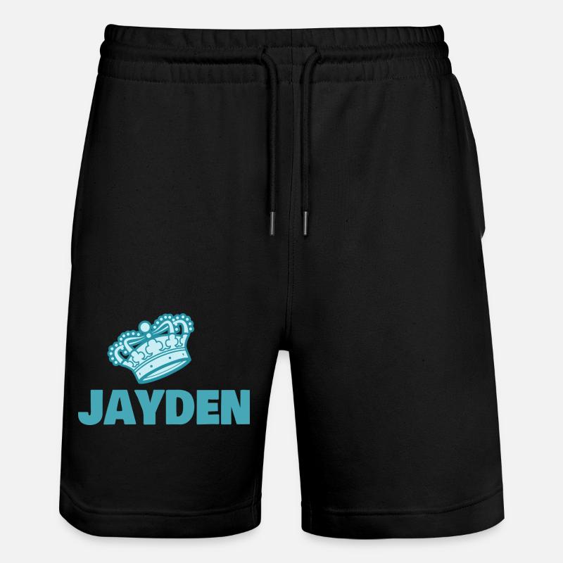 Jayden comme prénom - Short de jogging bio TRAINER Stanley/Stella unisexe - noir