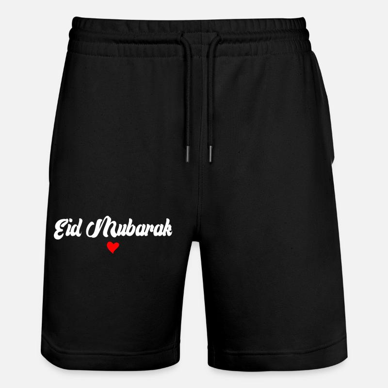 Islam Eid Mubarak - Stanley/Stella Trainer Unisex Organic Jogging Shorts - black