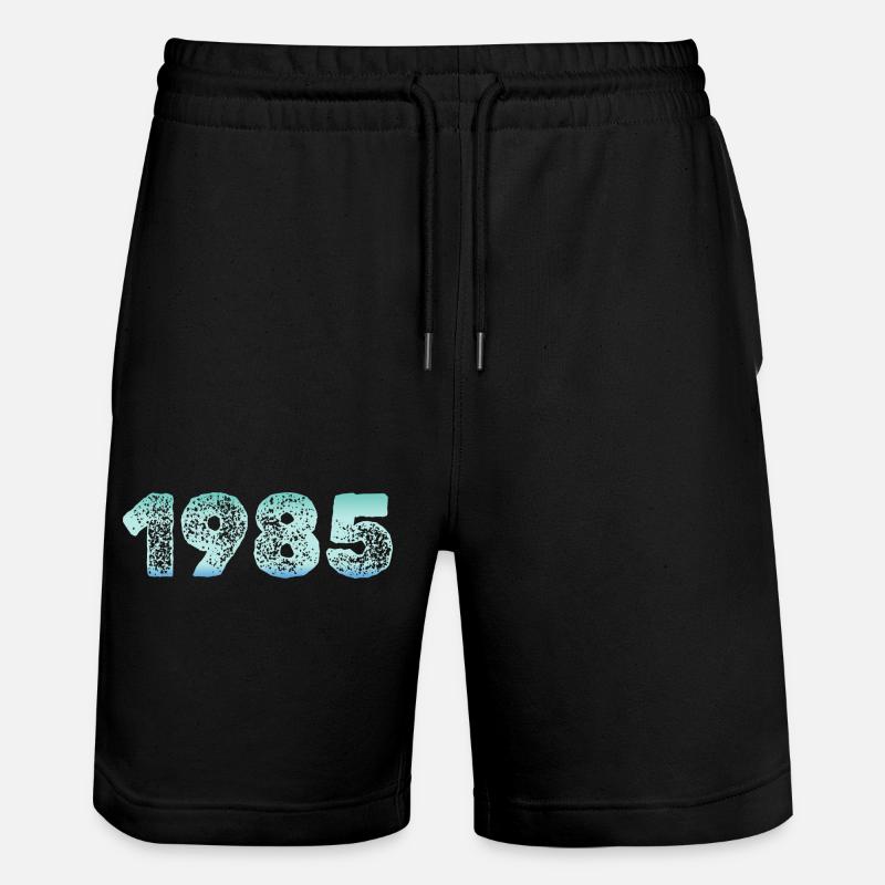 Eiskalt 1985 - Stanley/Stella Unisex Bio Joggingshorts Trainer  - Schwarz