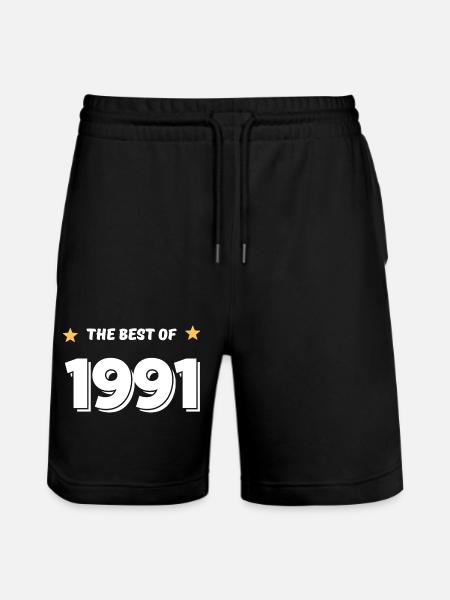 Best of 1991 - Stanley/Stella Trainer Unisex Organic Jogging Shorts - black