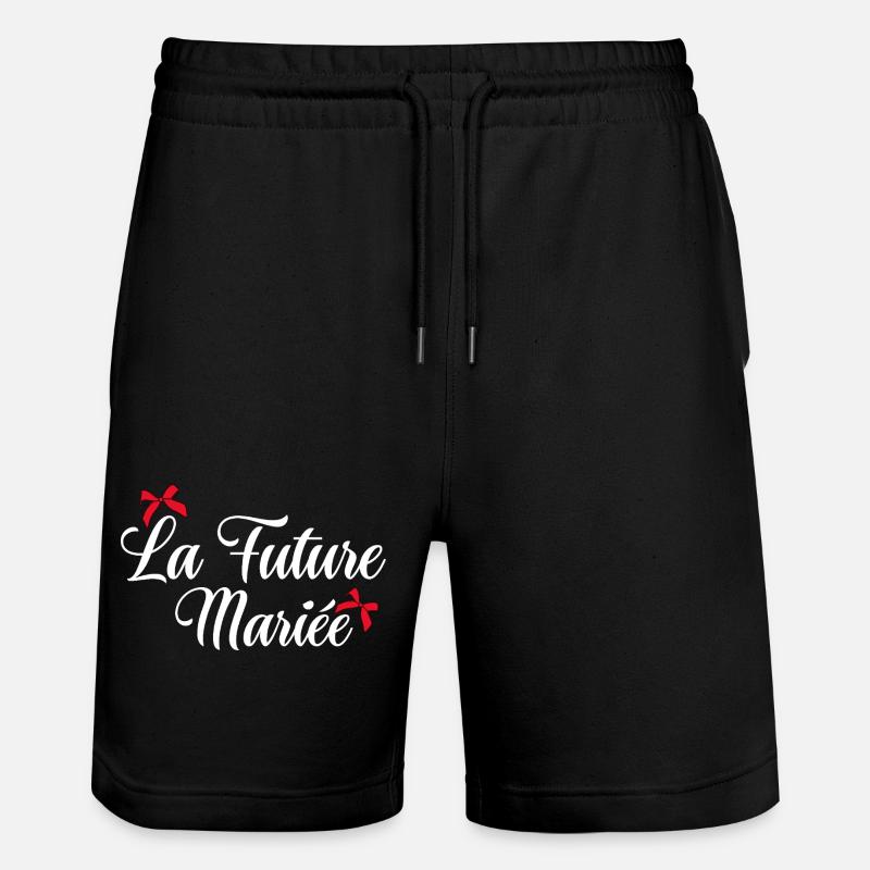 La future mariée noeud - Short de jogging bio TRAINER Stanley/Stella unisexe - noir