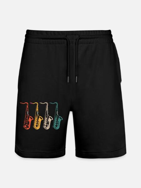 Sax saxophone saxophone - Stanley/Stella Trainer Unisex Organic Jogging Shorts - black