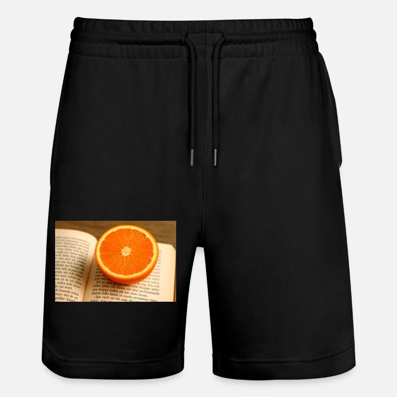 Hêtre et orange - Short de jogging bio TRAINER Stanley/Stella unisexe - noir