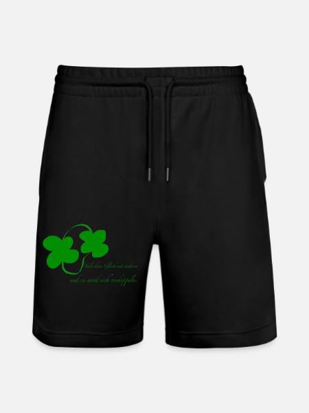 share your happiness - Stanley/Stella Trainer Unisex Organic Jogging Shorts - black