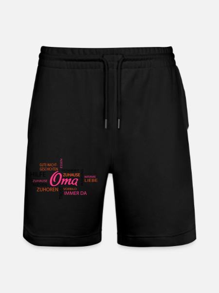Oma - Stanley/Stella Unisex Bio Joggingshorts Trainer - Schwarz
