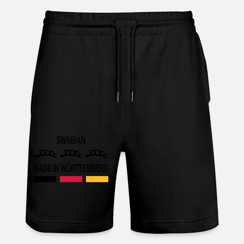 Made in Württemberg - Stanley/Stella Unisex Bio Joggingshorts Trainer  - Schwarz