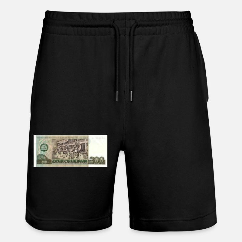 200 marks de la RDA - Short de jogging bio TRAINER Stanley/Stella unisexe - noir