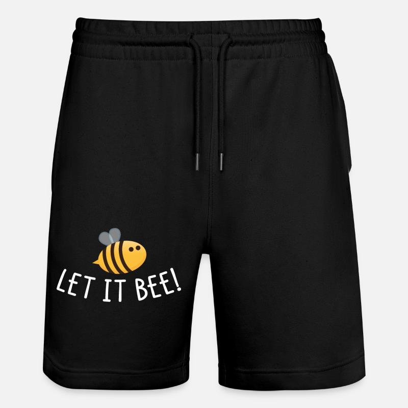 Let it bee - Stanley/Stella Unisex Bio Joggingshorts Trainer - Schwarz