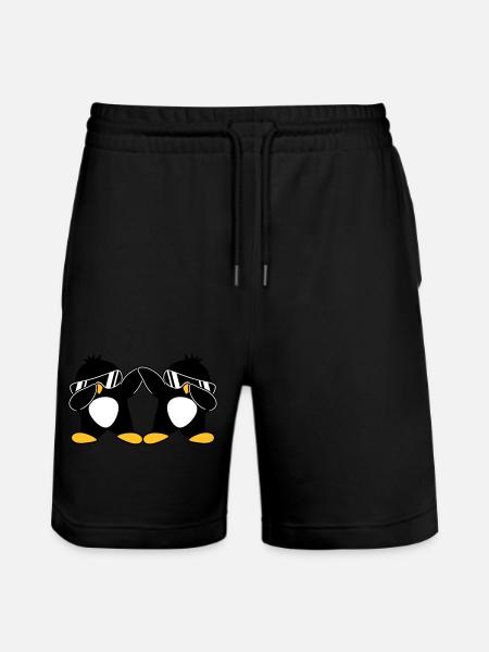 2 Pingouins Dab - Short de jogging bio TRAINER Stanley/Stella unisexe - noir