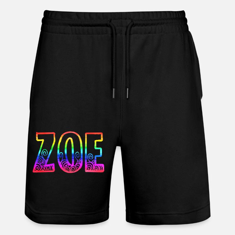 zoe rs regenbogen - Stanley/Stella Unisex Bio Joggingshorts Trainer  - Schwarz