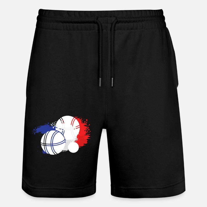Pétanque - Stanley/Stella Unisex Bio Joggingshorts Trainer  - Schwarz