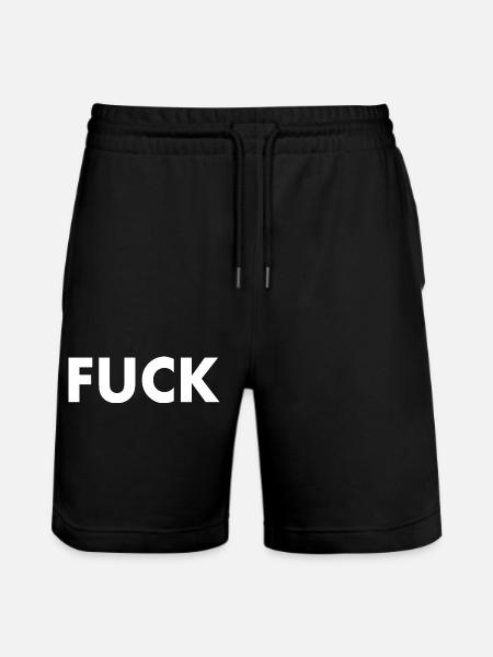 Fuck - Stanley/Stella Trainer Unisex Organic Jogging Shorts - black
